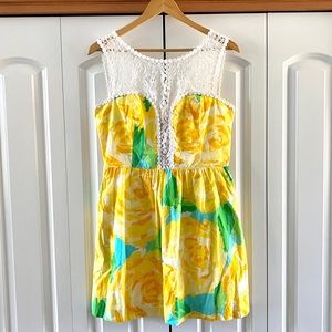 Lilly Pulitzer Reagan Dress First Impression Yellow